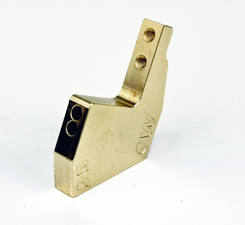 Custom Works BRASS FRONT SUSPENSION MOUNT 25º (3MM)