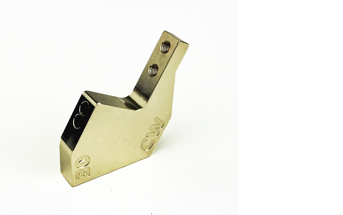 Custom Works BRASS FRONT SUSPENSION MOUNT 30º (3MM)