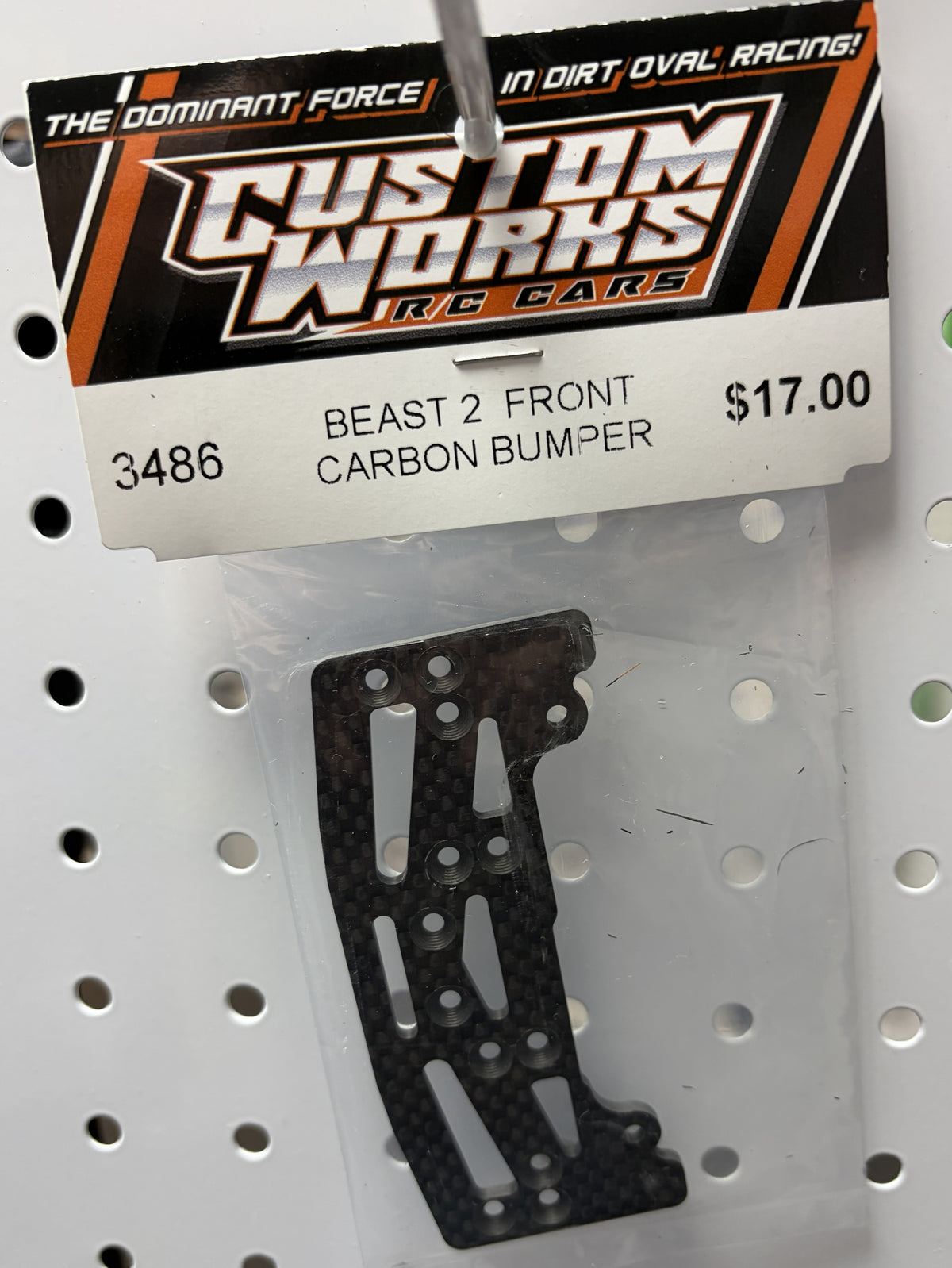 Custom Works BEAST 2 MIDGET FRONT LOWER CARBON BUMPER