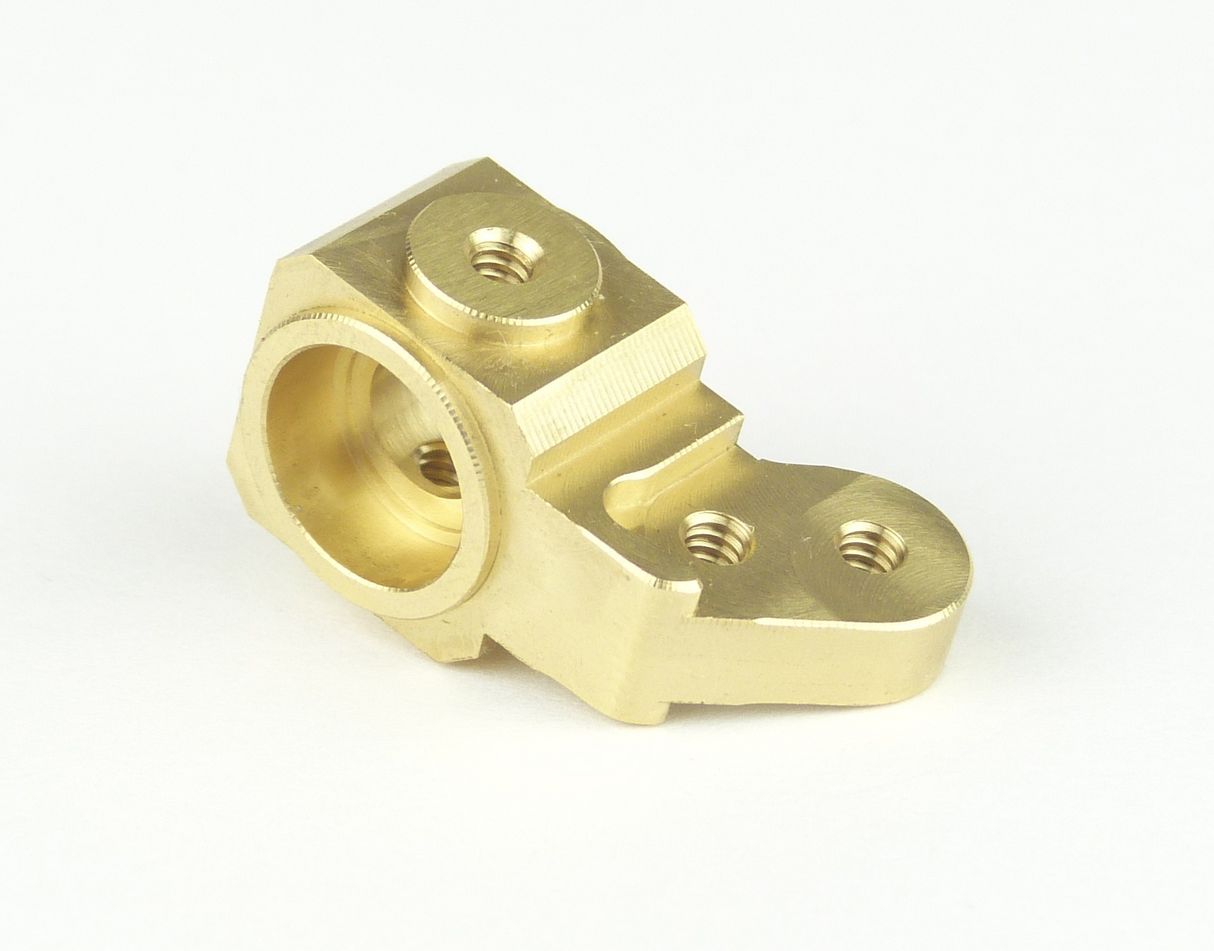 Custom Works M3 Brass Front Spindle for Hex Axle (4-40)