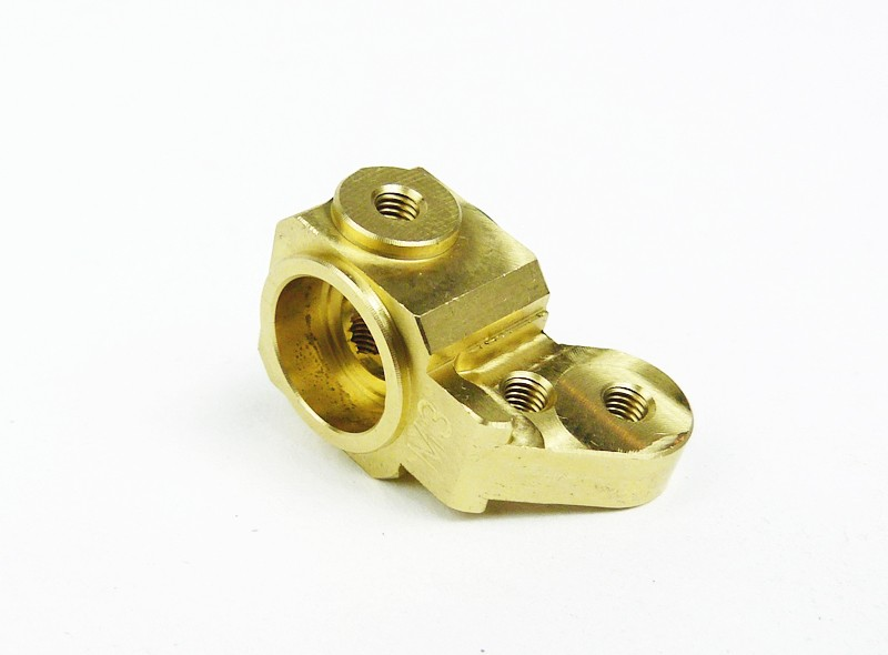 Custom Works M3 Brass Trailing Front Spindle for Hex Axle