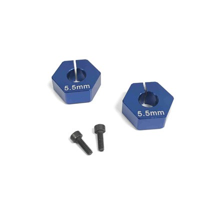 Custom Works 12mm Clamping Hex for 5mm Axle, 5.5mm Offset