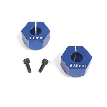 Custom Works 12mm Clamping Hex for 5mm Axle, 8mm Offset