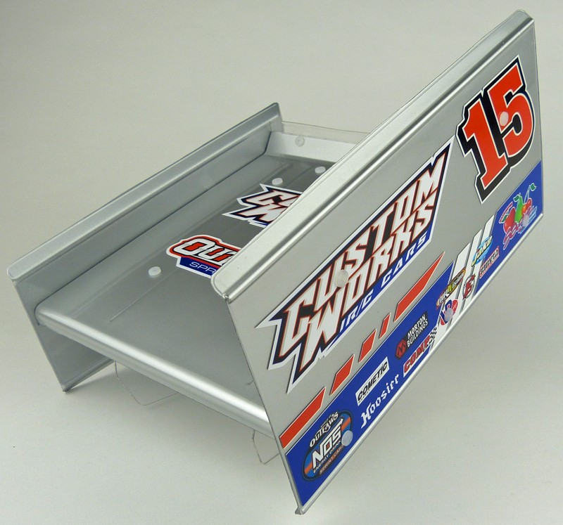 Custom Works Flat 7x7" Sprint Top Wing (w/Mounts)