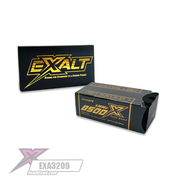 Team Exalt 8500Mah 135c 2s 7.4v Lipo (Fat Shorty)
