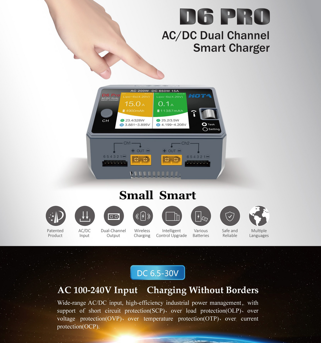 Dual Channel AC/DC Charger