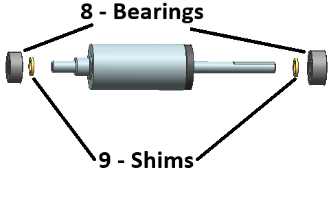 Talon Motor Parts: #8 Bearings