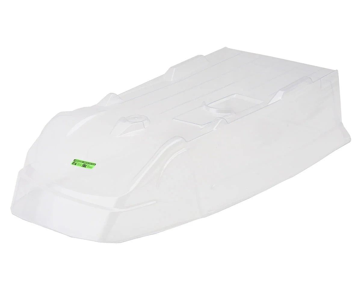 JConcepts L8 Night G3 Speedway 1/10 Dirt Oval Latemodel Body w/Spoiler (Clear) (10.25") (Lightweight)