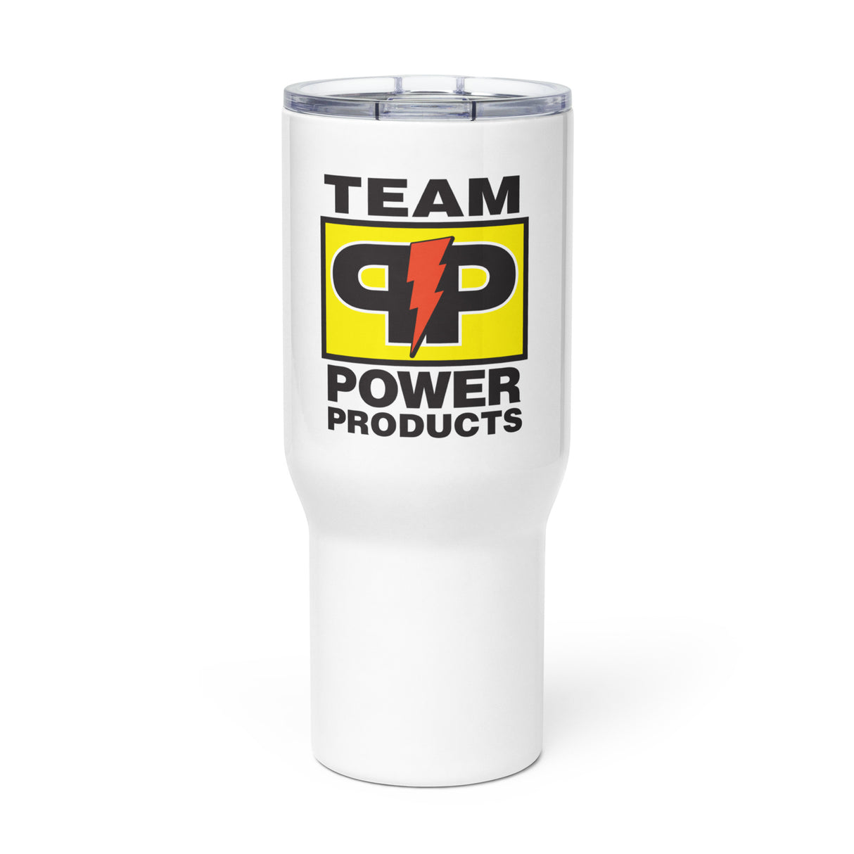 Travel mug with a handle