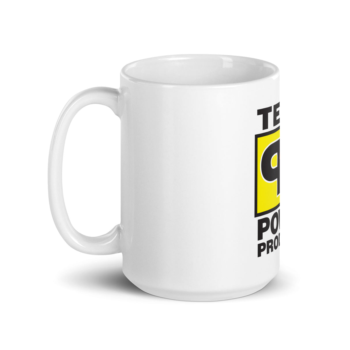 White glossy mug