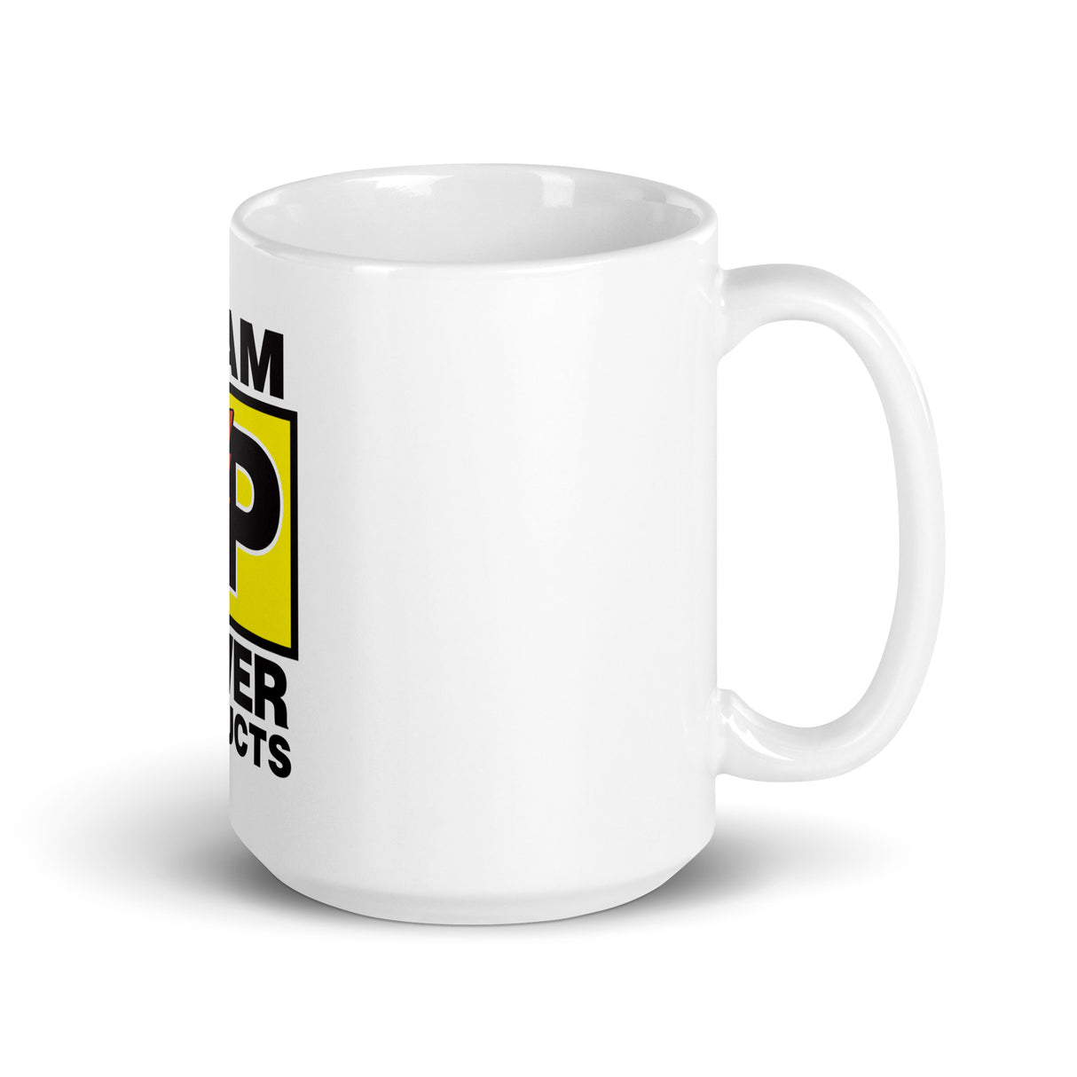 White glossy mug