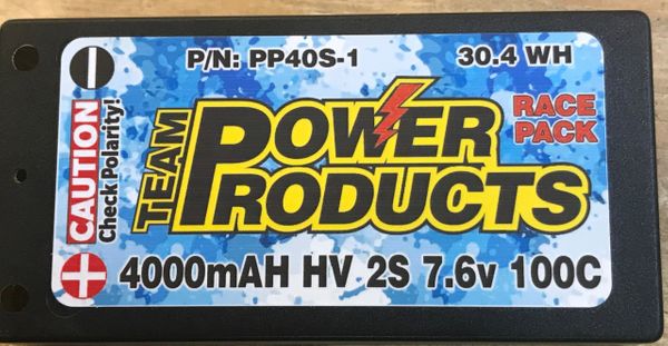 Team Power Products' Lipo Shorty Packs