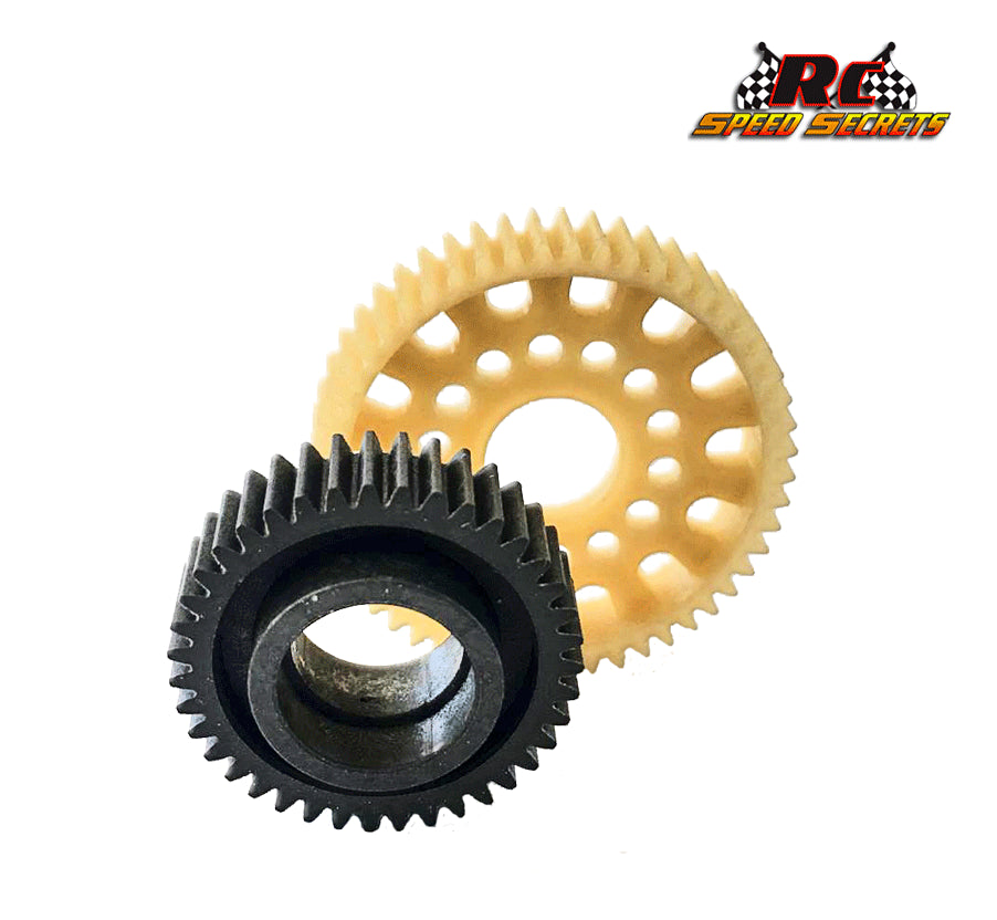 RC Speed Secrets Super-Light Cut Diff Gears for Laydown Transmission