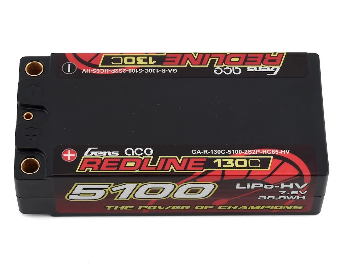 Gens Ace Redline 5100mAH 130C 2S Lipo