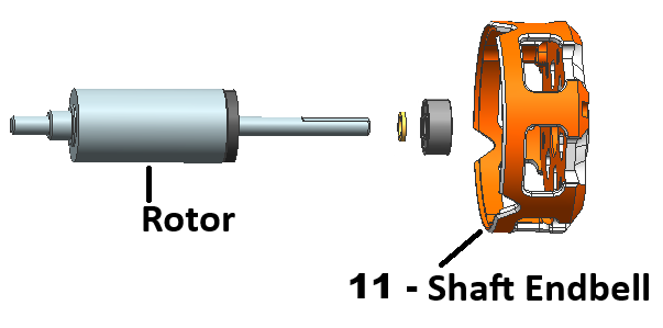 Talon Motor Parts: #11 Shaft Endbell