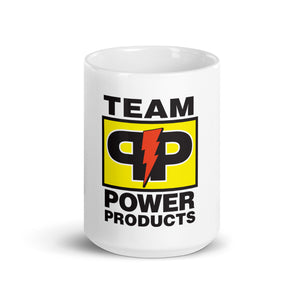White glossy mug